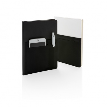 Logotrade promotional merchandise image of: A5 Deluxe notebook with smart pockets
