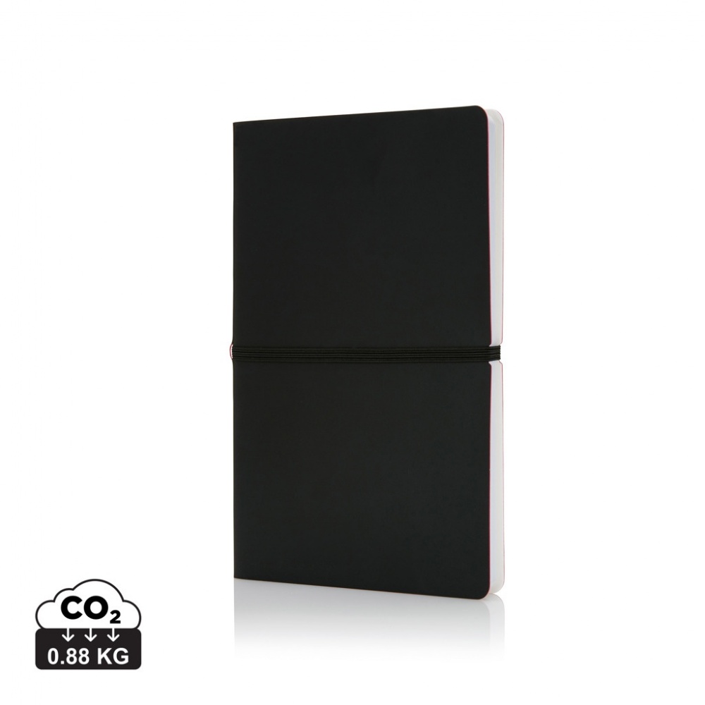 Logo trade promotional product photo of: Deluxe softcover A5 notebook