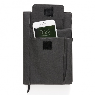 Logo trade promotional items picture of: Notebook with phone pocket