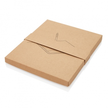 Logotrade corporate gift image of: A5 notebook with bamboo pen including stylus