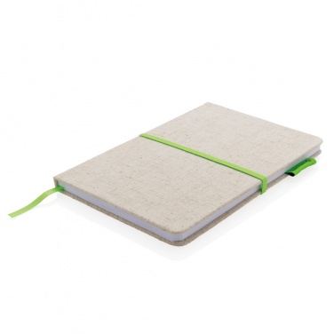 Logo trade promotional merchandise image of: A5 jute notebook