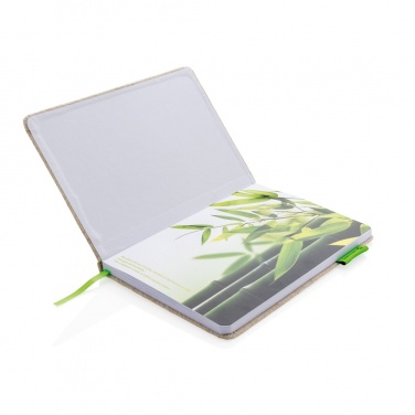 Logotrade promotional gift image of: A5 jute notebook