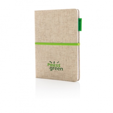Logotrade business gifts photo of: A5 jute notebook
