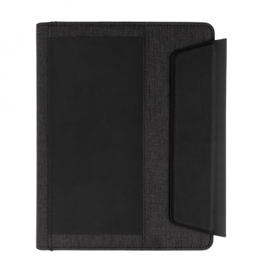 Logo trade promotional merchandise photo of: Fiko wireless charging A5 portfolio with powerbank