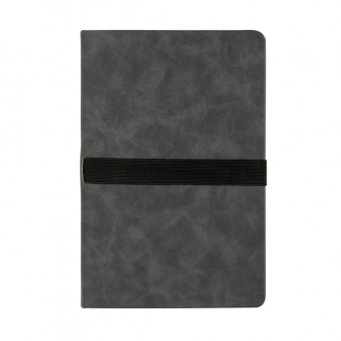 Logotrade promotional gift picture of: Deluxe hardcover PU notebook A5 with phone and pen holder