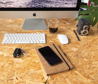 Logo trade corporate gifts picture of: Cork hardcover notebook A5