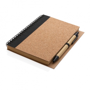 Logotrade promotional giveaways photo of: Cork spiral notebook with pen