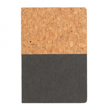 Logo trade advertising products image of: A5 cork & kraft notebook