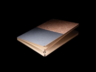 Logotrade promotional giveaway image of: A5 cork & kraft notebook