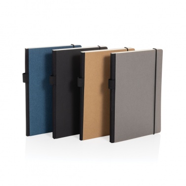 Logo trade corporate gifts picture of: A5 deluxe kraft hardcover notebook