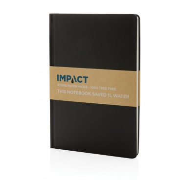Logotrade promotional products photo of: A5 Impact stone paper hardcover notebook