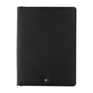 Logo trade promotional merchandise image of: Swiss Peak Heritage RCS rPU A4 portfolio with zipper