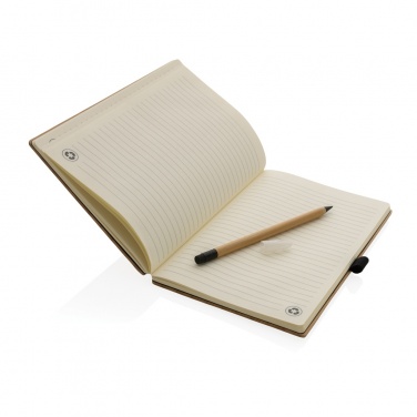 Logotrade promotional products photo of: Bamboo notebook and infinity pencil set