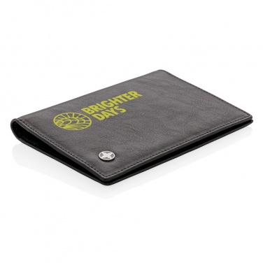 Logo trade promotional products image of: RFID anti-skimming passport holder