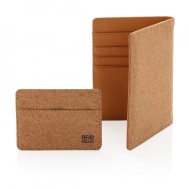 Logotrade promotional item image of: Cork secure RFID passport cover