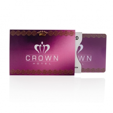 Logo trade promotional items image of: Anti-skimming RFID shield card with active jamming chip