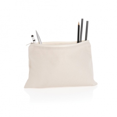 Logo trade promotional merchandise photo of: Impact Aware™ 285 gsm rcanvas pencil case undyed