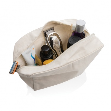 Logo trade business gift photo of: Impact Aware™ 285 gsm rcanvas toiletry bag undyed