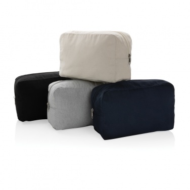Logo trade promotional product photo of: Impact Aware™ 285 gsm rcanvas toiletry bag undyed