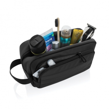 Logo trade promotional giveaway photo of: Armond AWARE™ RPET toiletry bag