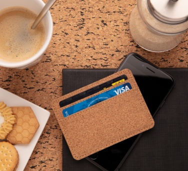 Logo trade promotional items picture of: Cork secure RFID slim wallet