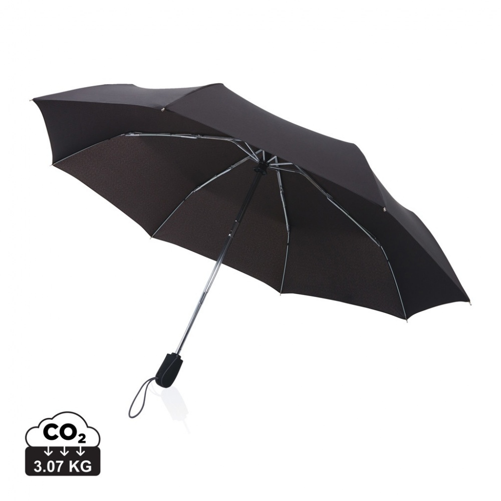 Logo trade promotional giveaways image of: Swiss Peak AWARE™ Traveller 21” automatic umbrella