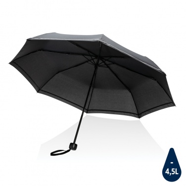 Logo trade corporate gifts picture of: 20.5"Impact AWARE™ RPET 190T pongee mini reflective umbrella