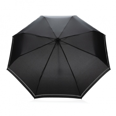 Logo trade advertising products image of: 20.5"Impact AWARE™ RPET 190T pongee mini reflective umbrella