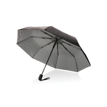 Logo trade business gifts image of: 21" Impact AWARE™ RPET 190T Pongee dual colour mini umbrella