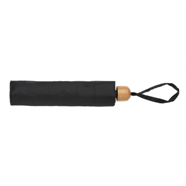 Logotrade promotional gift picture of: 20.5" Impact AWARE™ RPET 190T Pongee bamboo mini umbrella