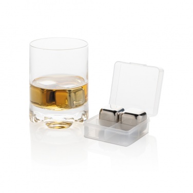 Logotrade business gifts photo of: Re-usable stainless steel ice cubes 4pc