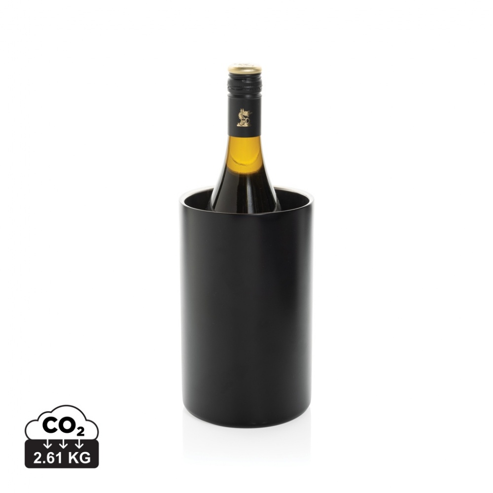 Logo trade advertising product photo of: Vino RCS certified recycled stainless steel wine bucket