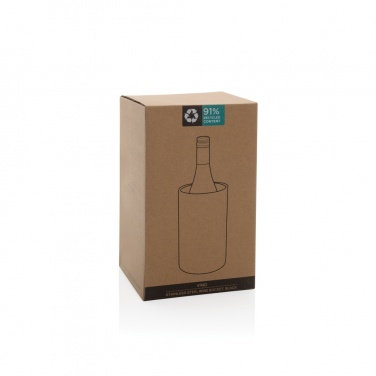 Logo trade promotional giveaways picture of: Vino RCS certified recycled stainless steel wine bucket
