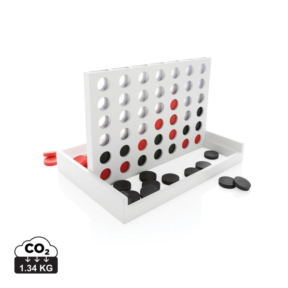 Logo trade promotional giveaway photo of: Connect four wooden game