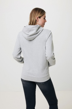 Logo trade promotional giveaways image of: Iqoniq Torres recycled cotton hoodie undyed