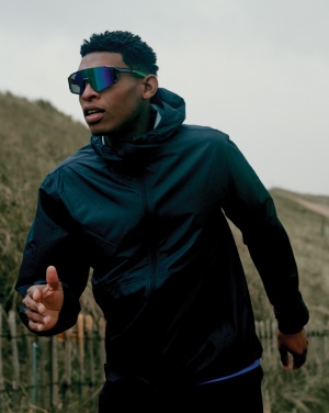 Logo trade promotional merchandise picture of: Iqoniq Logan recycled polyester lightweight jacket