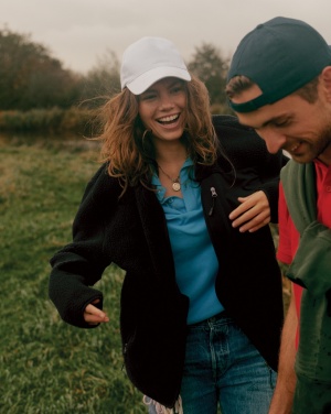 Logo trade promotional gifts image of: Iqoniq Diran recycled polyester pile fleece jacket