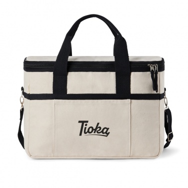 Logo trade promotional items image of: VINGA Volonne AWARE™ recycled canvas cooler basket