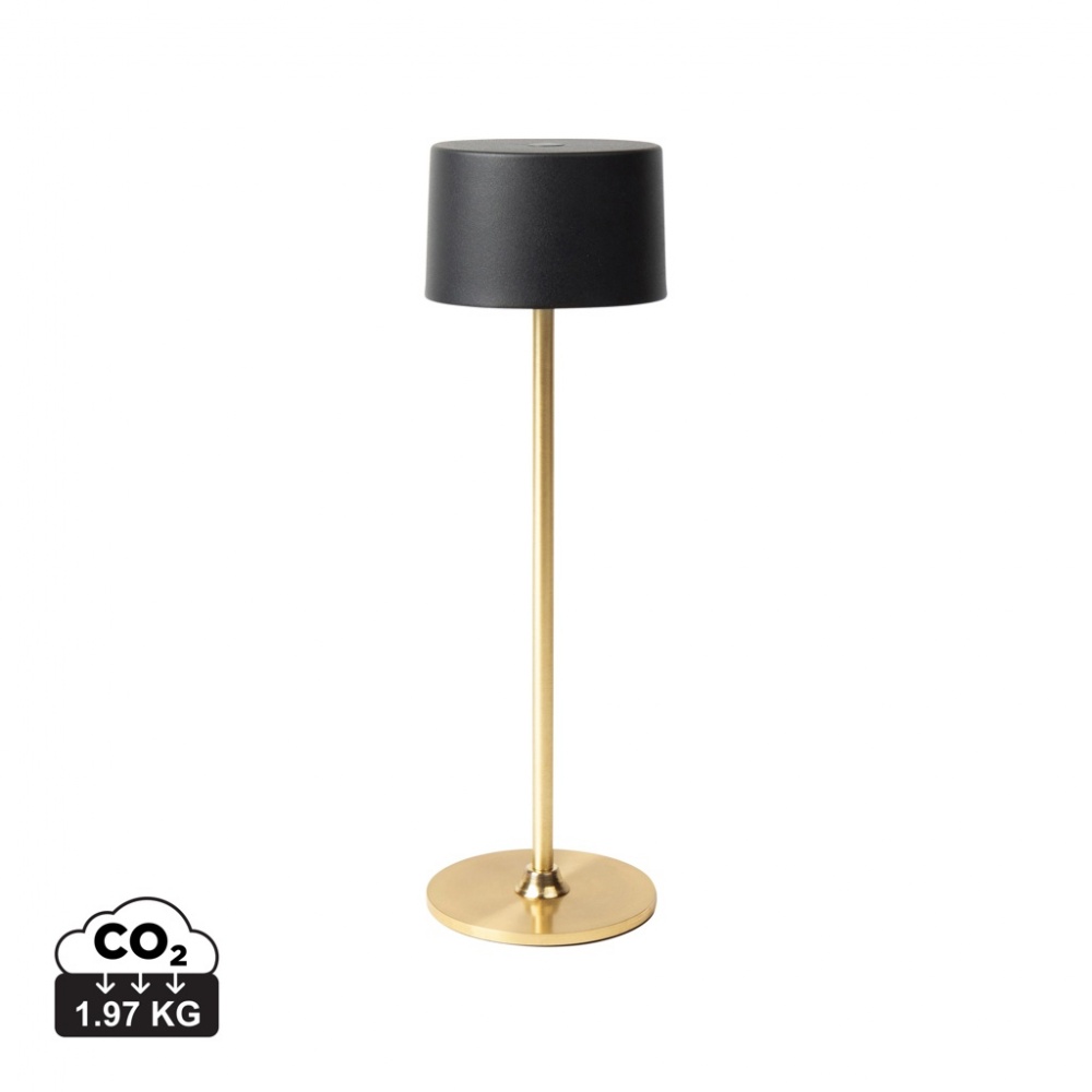 Logotrade promotional product picture of: VINGA Nauro RCS recycled ABS table lamp