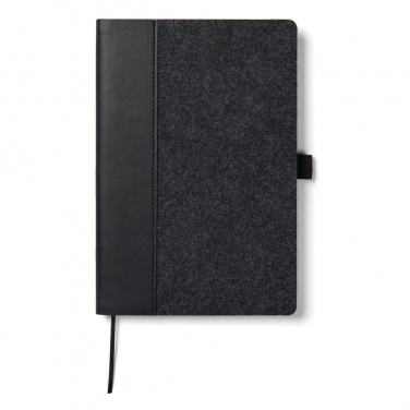 Logo trade promotional merchandise photo of: VINGA Albon GRS recycled felt notebook