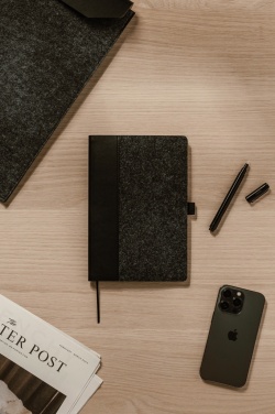 Logotrade business gifts photo of: VINGA Albon GRS recycled felt notebook