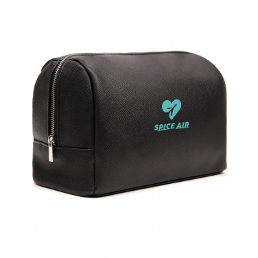 Logo trade corporate gifts image of: VINGA Bermond RCS recycled PU toiletry bag