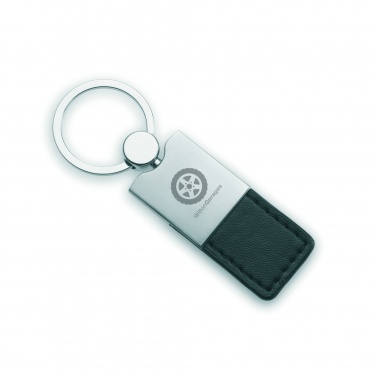 Logotrade promotional gift picture of: PU and metal key ring Helsinki