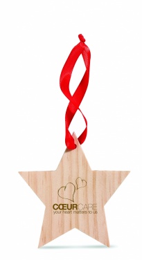 Logo trade business gifts image of: Star shaped hanger