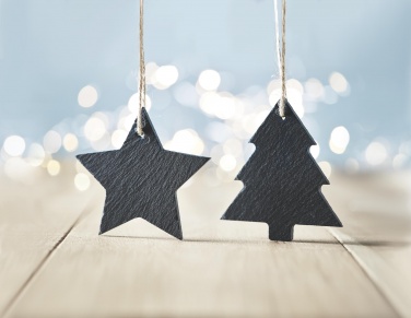 Logotrade promotional gifts photo of: Slate xmas hanger star