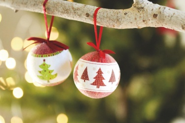 Logo trade promotional merchandise picture of: Christmas bauble in gift box