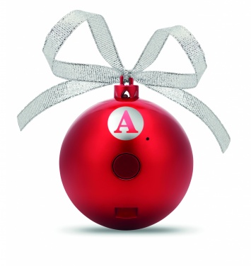 Logo trade promotional items picture of: Speaker Christmas ball