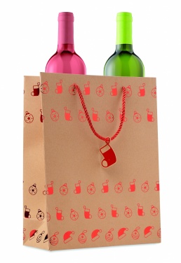 Logo trade corporate gifts image of: Gift paper bag with pattern