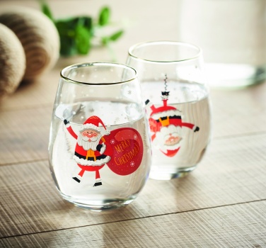 Logotrade promotional gift image of: Set of 2 Christmas glasses