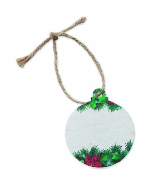 Logo trade promotional items picture of: Seed paper Xmas ornament